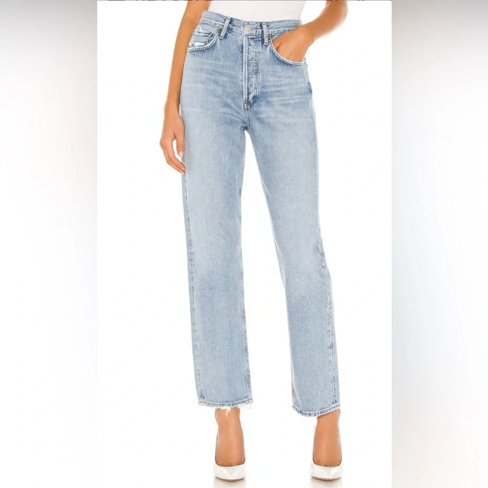 Agolde 90's Mid Rise Loose Fit Jeans in Snapshot